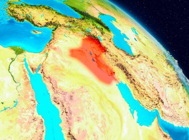 Irak dünya üzerindeki