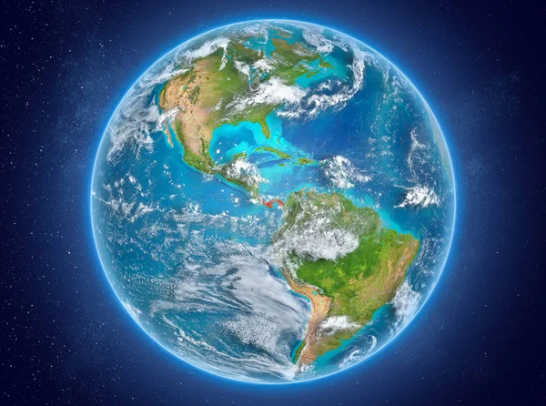 Панама на планете Земля в космосе — стоковое фото