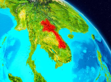 Laos yeryüzünde