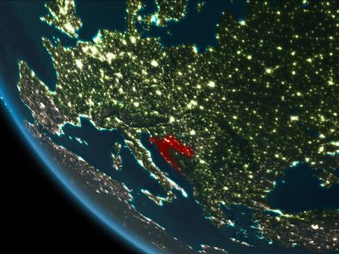 Hırvatistan yörüngeden geceleri