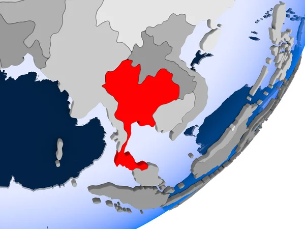 La mappa di Thailandia — Foto Stock
