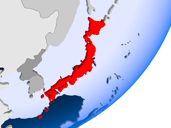 Mapa Japonii — Zdjęcie stockowe