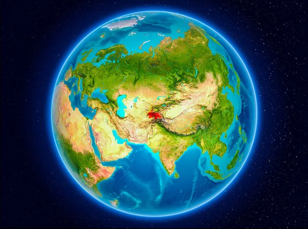 Tadzjikistan op aarde — Stockfoto