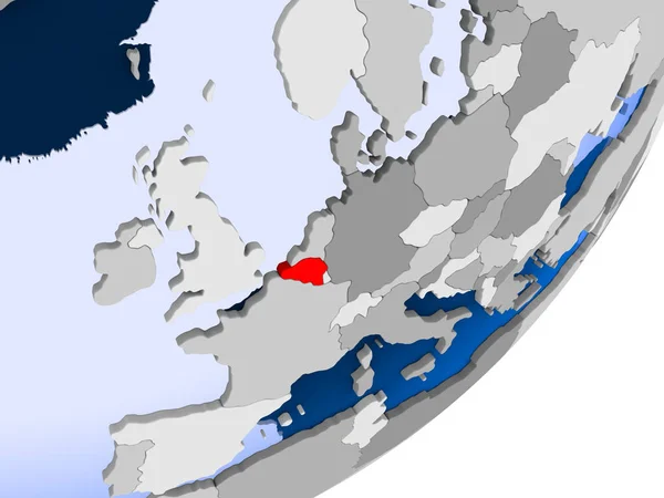 Mapa Belgie — Stock fotografie