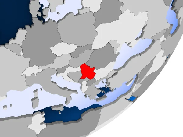 Карта Сербии — стоковое фото