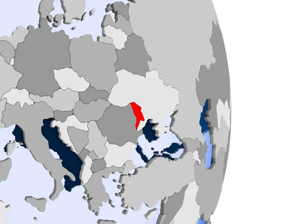 Griekenland op wereldbol — Stockfoto