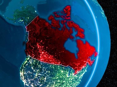 Kırmızı gece Kanada