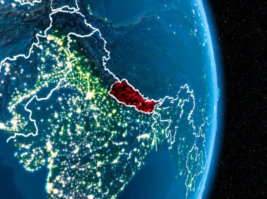 Kırmızı gece Nepal