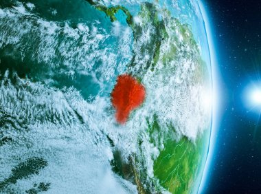 Ekvador Planet Earth üzerindeki gündoğumu