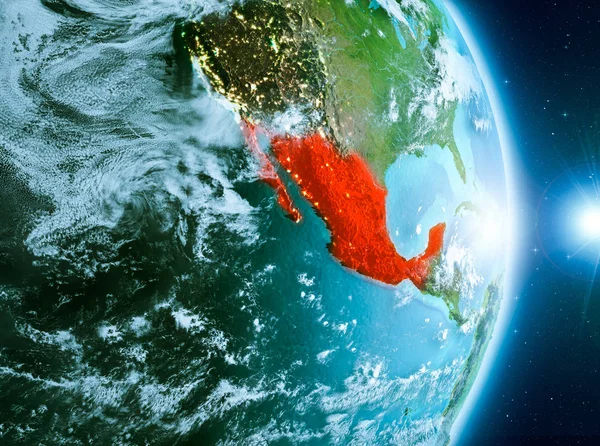 Meksika Planet Earth üzerindeki gündoğumu