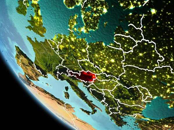 Dünya üzerinde gece Avusturya