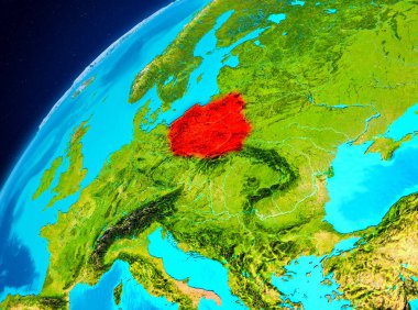 Uzaydan yeryüzündeki Polonya