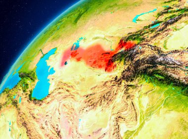 Uzaydan Dünya'Özbekistan