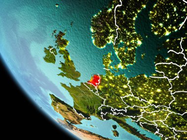 Dünya üzerinde gece Hollanda