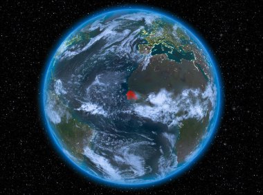 Dünya üzerinde gece Senegal
