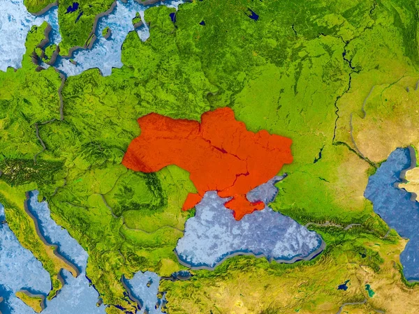 乌克兰地图 — 图库照片