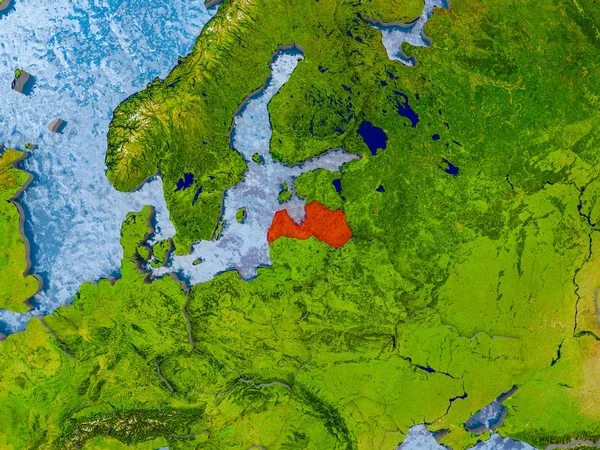 Mapa online de Letonia — Foto de Stock