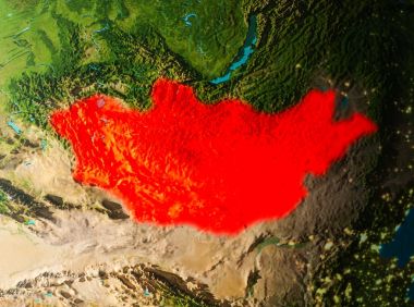 Yörünge görünümü Moğolistan