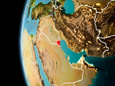 Kuveyt akşam uzaydan