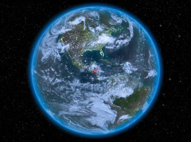 Dünya üzerinde gece Honduras