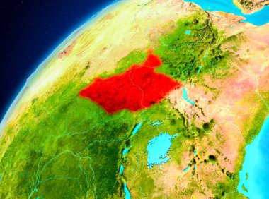 Uzaydan yeryüzündeki Güney Sudan