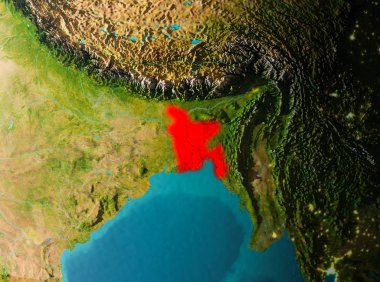 Yörünge görünümü Bangladeş