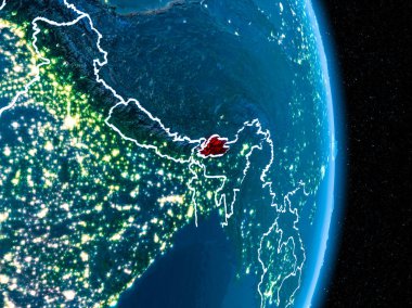 Kırmızı gece Bhutan