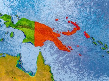 Papua Yeni Gine Haritası