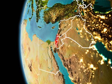 İsrail akşam uzaydan