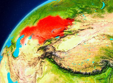 Uzaydan Dünya'Kazakistan