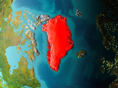 Yörünge görünümü Grönland