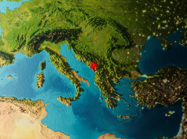 Yörünge görünümü Karadağ