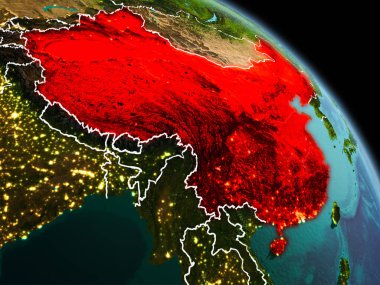 Yörüngeden sabah Çin