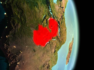 Sabah yörüngeden Zambiya