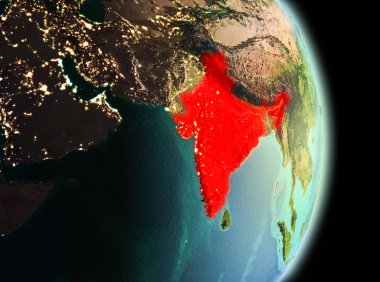 Sabah yörüngeden Hindistan'da