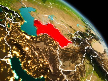 Türkmenistan yörüngeden sabah