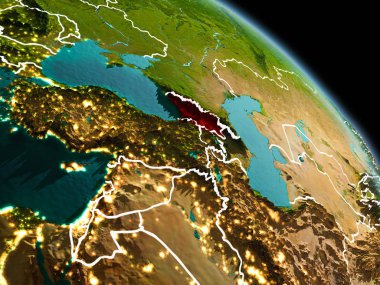 Yörüngeden sabah Georgia