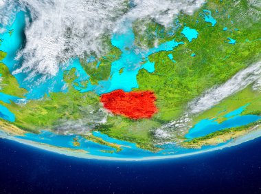 Uzaydan Dünya üzerinde Polonya