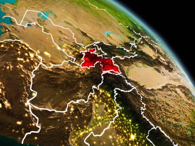 Tacikistan yörüngeden sabah