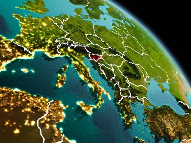 Yörüngeden sabah Slovenya