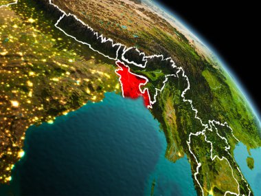 Sabah yörüngeden Bangladeş