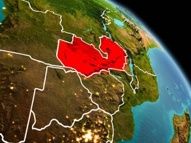 Sabah yörüngeden Zambiya