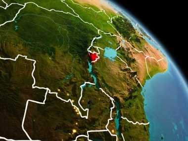 Yörüngeden sabah Burundi