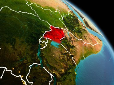 Sabah yörüngeden Uganda