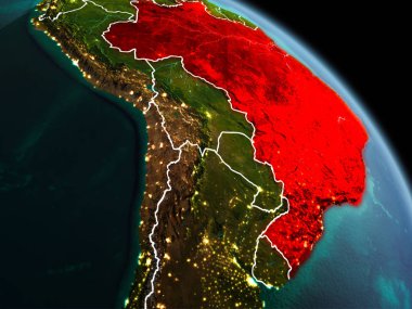 Sabah yörüngeden Brezilya'da