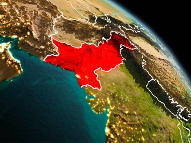 Sabah yörüngeden Pakistan'da