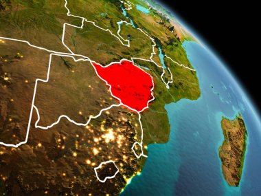 Sabah yörüngeden Zimbabve