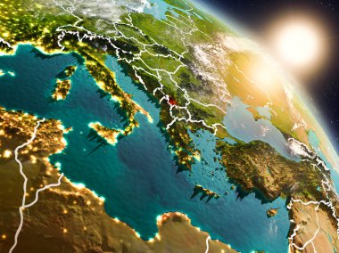 Gündoğumu sırasında alan--dan Kosovo