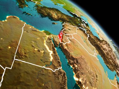 Yörüngeden sabah İsrail