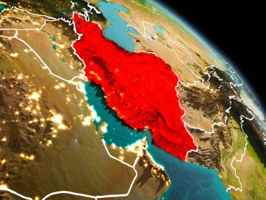 İran'da sabah yörüngeden